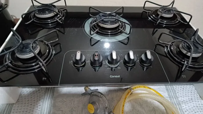 Cooktop ( escuto oferta)Vidro Consul automático gás escuto