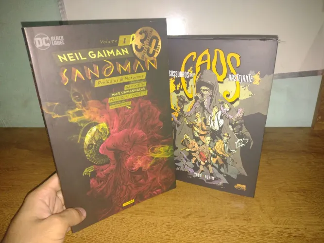 Lote Sandman Volume 1 - 30 anos e Os Sussurros do Caos Rastejante - Panini e Nerdcast RPG