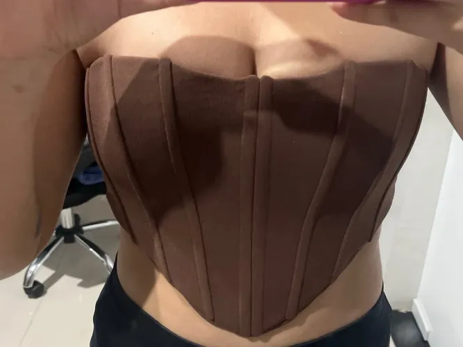 Corset Marrom Elegante