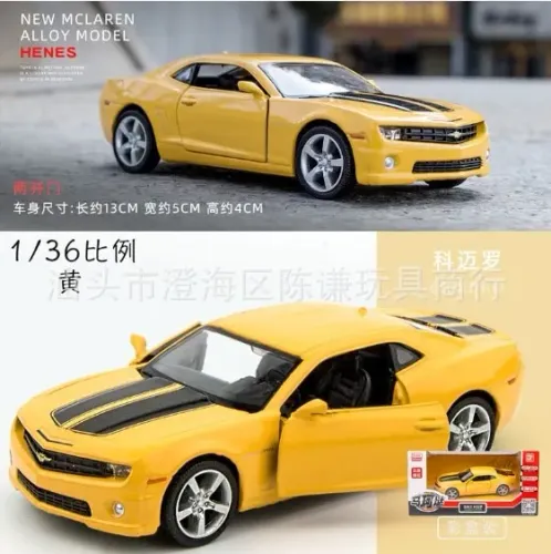 Carrinho Coleção Camaro Metal 1:36