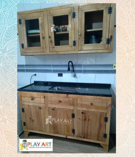 Armário de Cozinha em Madeira maciça kit completo 2.500,00
