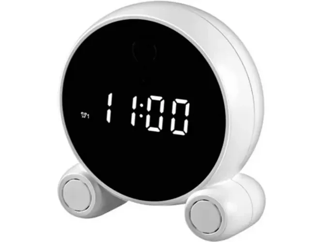 Câmera Despertador digital Bateria interna Wifi Hd1080P Detecção de Movimento Tuya Smart l
