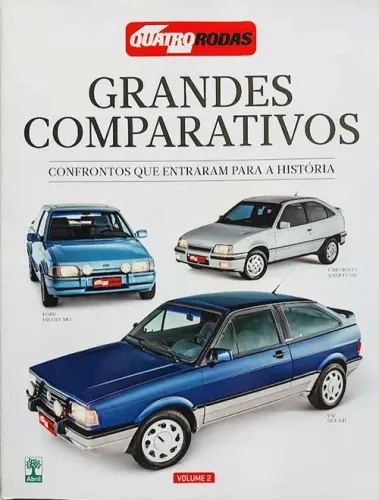 Revista Quatro Rodas Grandes Comparativos - Gol GTI Escort XR3 Kadett GSI Opala SS Senna