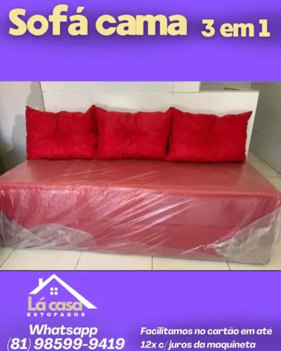 Sofá cama Bicama 3 em 1 - Do Fabricante para sua residência 