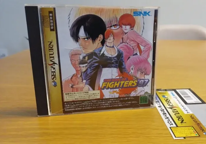 The King of Fighters 97 - Sega Saturn - ORIGINAL - Com Manual e Spine Card