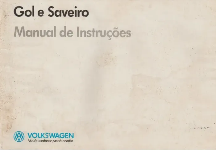 Manual Proprietário Gol 91 Quadrado (envio pelo whatsapp)