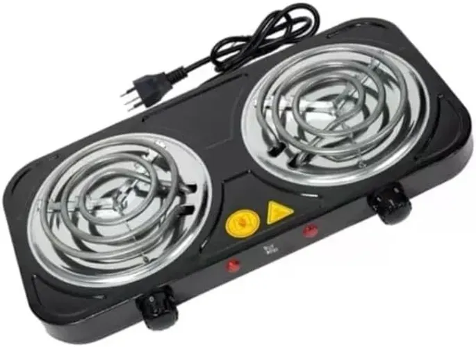 Fogão Elétrico Portátil 2 Bocas 2000W 220V