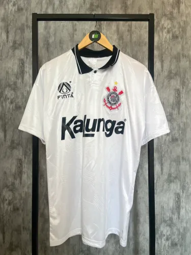 Camisa do Corinthians retrô 1992 Kalunga - Tamanho G  
