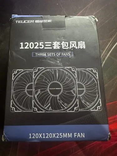 Teucer Kit com 3 Ventoinhas para PC 120x120x25mm
