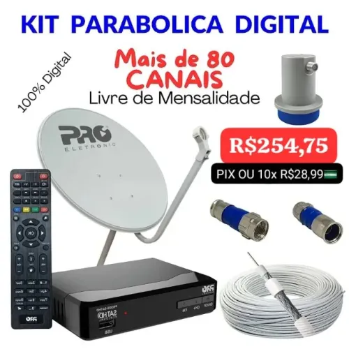 ANTENA PARABOLICA COMPLETA