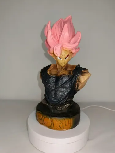 Cofre escultura Goku Black Super Saiyajin Rosé