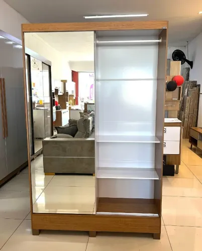 Guarda Roupa com Espelho Grande Solteirão Entrega e Monta na Hora