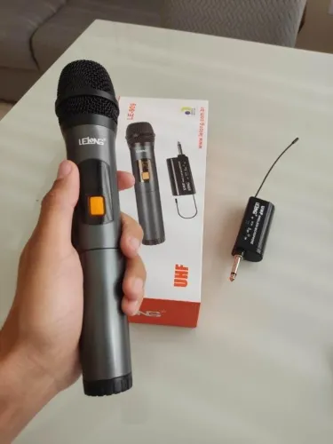 Novo) Microfone Sem Fio Le Long LE-909