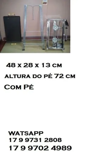 Fogão 2 Bocas + Chapa + Pés novo sem Uso