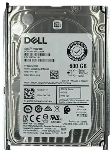 HD Dell, 600GB, Sas, 10K, 2.5
