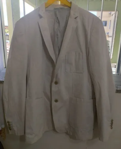 Blazer Zara Men Linho Tamanho G Masculino