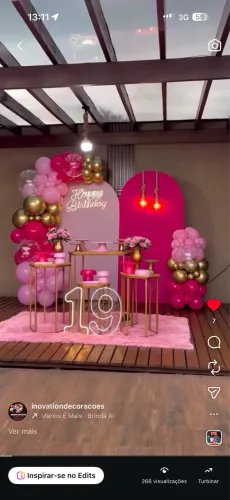 Decoração aniversario feminina 
