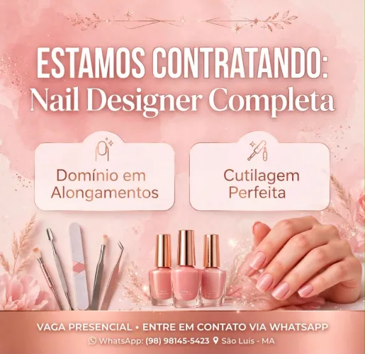 Precisando profissionais da área da beleza.