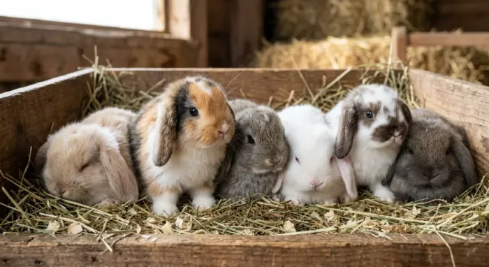 Mini Coelho Lop - Filhote - Orelhas Caídas -  Muito fofo