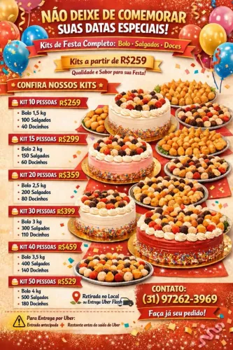 Kit de fedta para aniversário