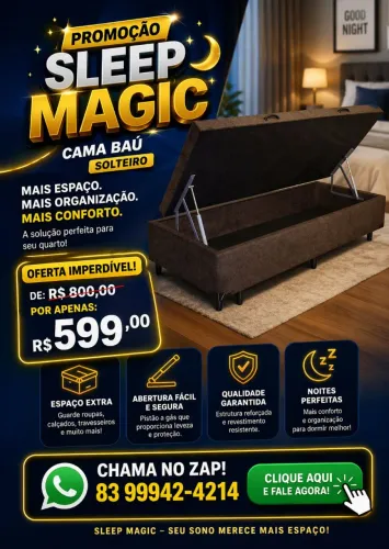 Cam box com baú solteiro