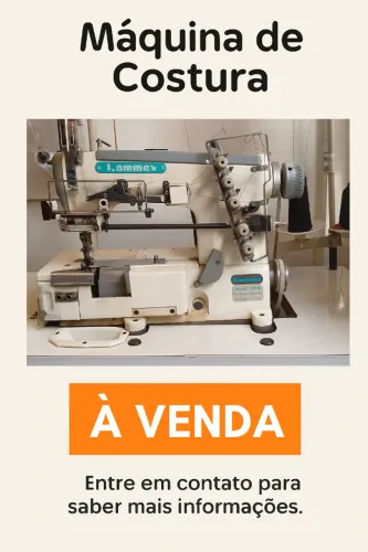 Máquina Elastiqueira para lingerie com calcador para galoneira
