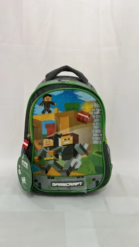 Mochila infantil de costas pequena creche Gamecraft