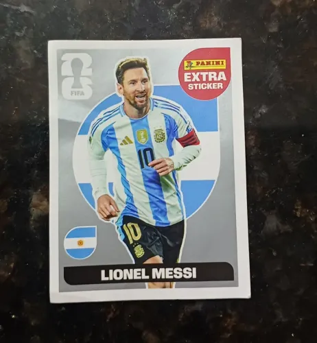 Figurinha Messi prata