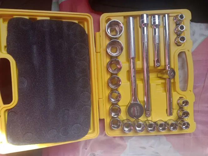 Jogo de Soquetes 1/2" Tramontina com 22 Peças