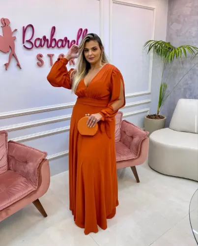 Vestido terracota 
