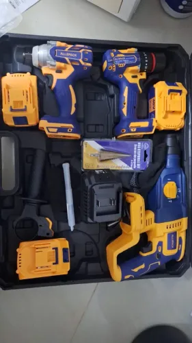 KIT 3 FERRAMENTAS ALL SPACK FURADEIRA, PARAFUSADEIRA, CHAVE DE IMPACTO