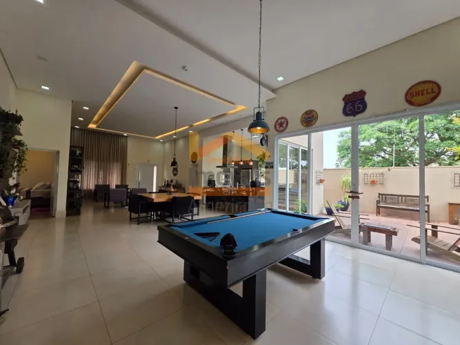 Casa de alto padrão em condomínio com 3 quartos e 6 vagas de garagem em Americana-SP - Res