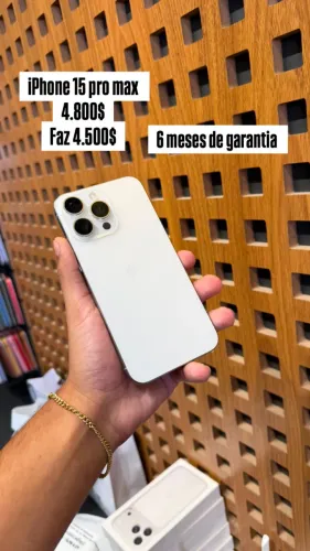 iPhone 15 pro max seminovo 6 meses de garantia
