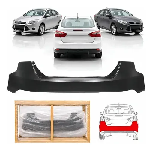 Parachoque Traseiro Ford Focus Sedan 2014 2015 Novo