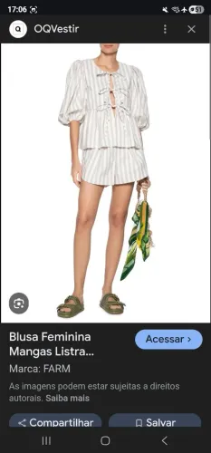 Conjunto Listrado Farm GG