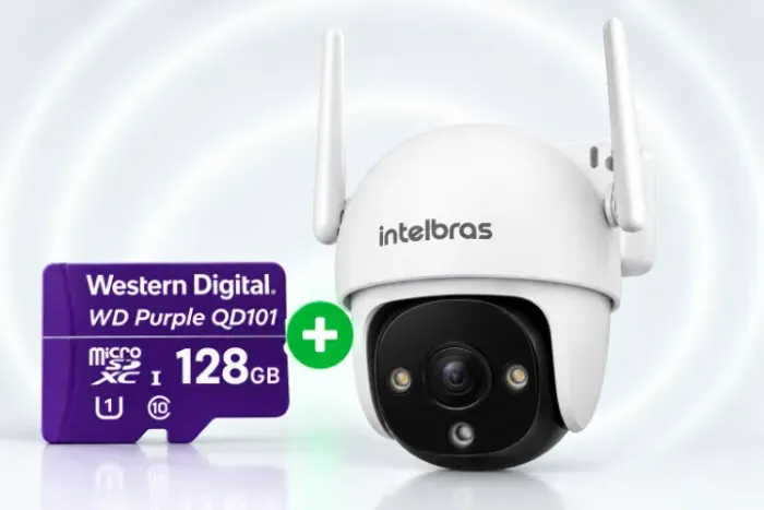 Câmera Intelbras iM7 S + MicroSD 128gb