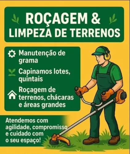 Serviços e limpeza em geral 