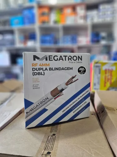 Cabo Coaxial Blindado CFTV para Câmeras de segurança 100 metros - Faço Entrega 