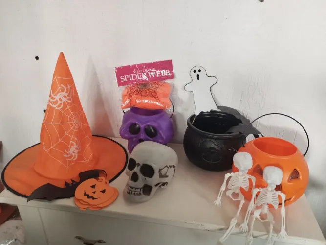 Kit Decoração De Halloween.8 peças