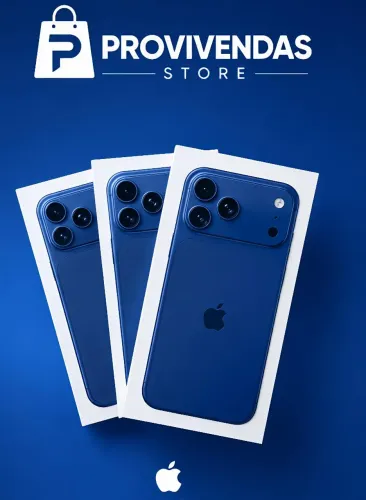IPHONE 17 PRO MAX 512GB LACRADO/AZUL,CASE E PELÍCULA DE BRINDE ACT CARTÃO 18X E OLX PAY.