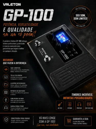 Pedaleira Gp100 Valeton
