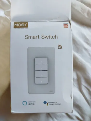 Smart Switch (interruptor inteligente) MOES WS-B-US - Novo