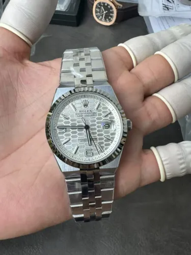 Relógio Rolex Land-Dweller 40 Milímetros Ref: 127234 Mostrador Branco