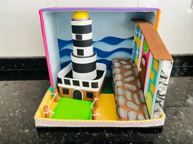 Maquete Escolar Farol da Barra e Pelourinho Salvador BA