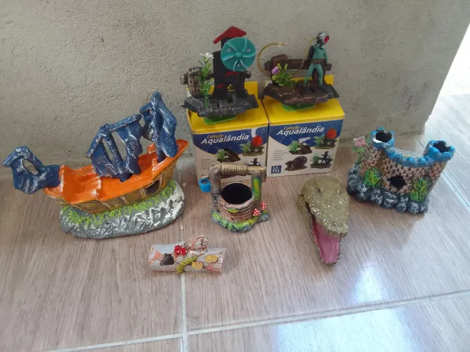Decoração para aquário