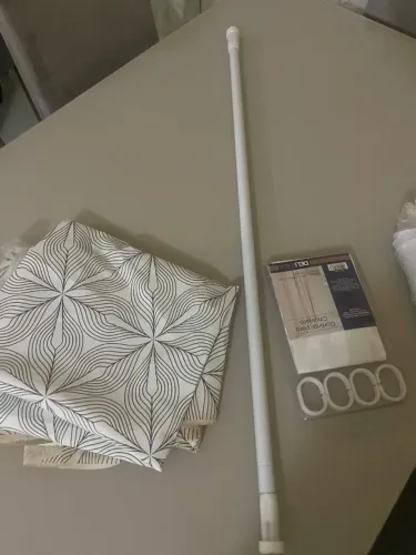 Cortina para box com vara