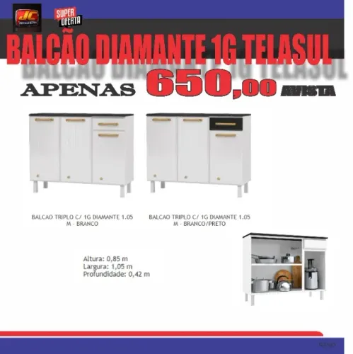 BALCÃO DIAMANTE TELASUL