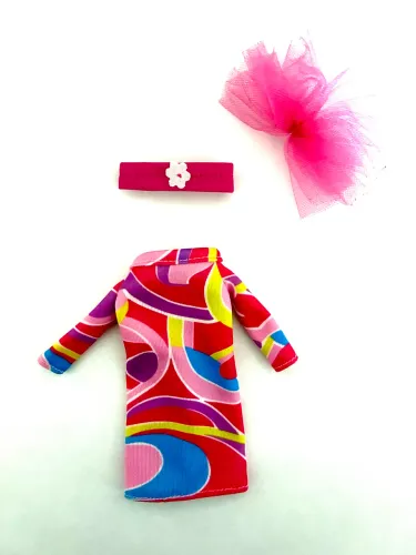Look Barbie Totally Hair Roupas acessórios