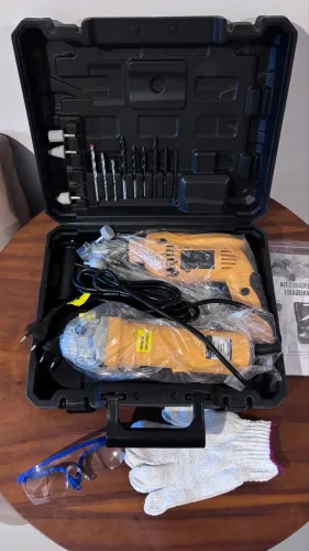 Kit Furadeira 13mm e Lixadeira 115mm 850W 220V
