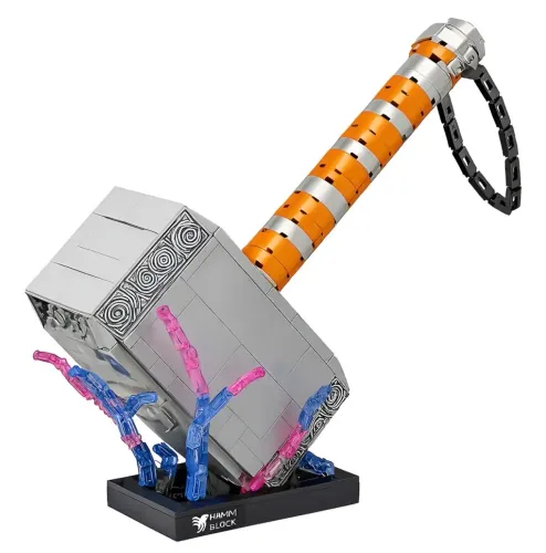Bloco Montar Compativel Marvel Martelo Mjölnir De Thor 76209